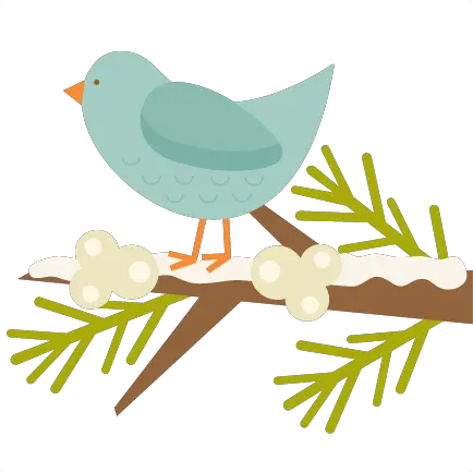 Winter Bird Winter Bird Clipart Png Twig Png