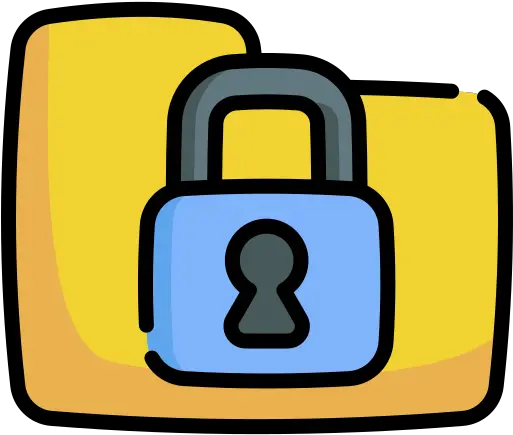 Folder Free Security Icons Vertical Png Lock Icon On Folder