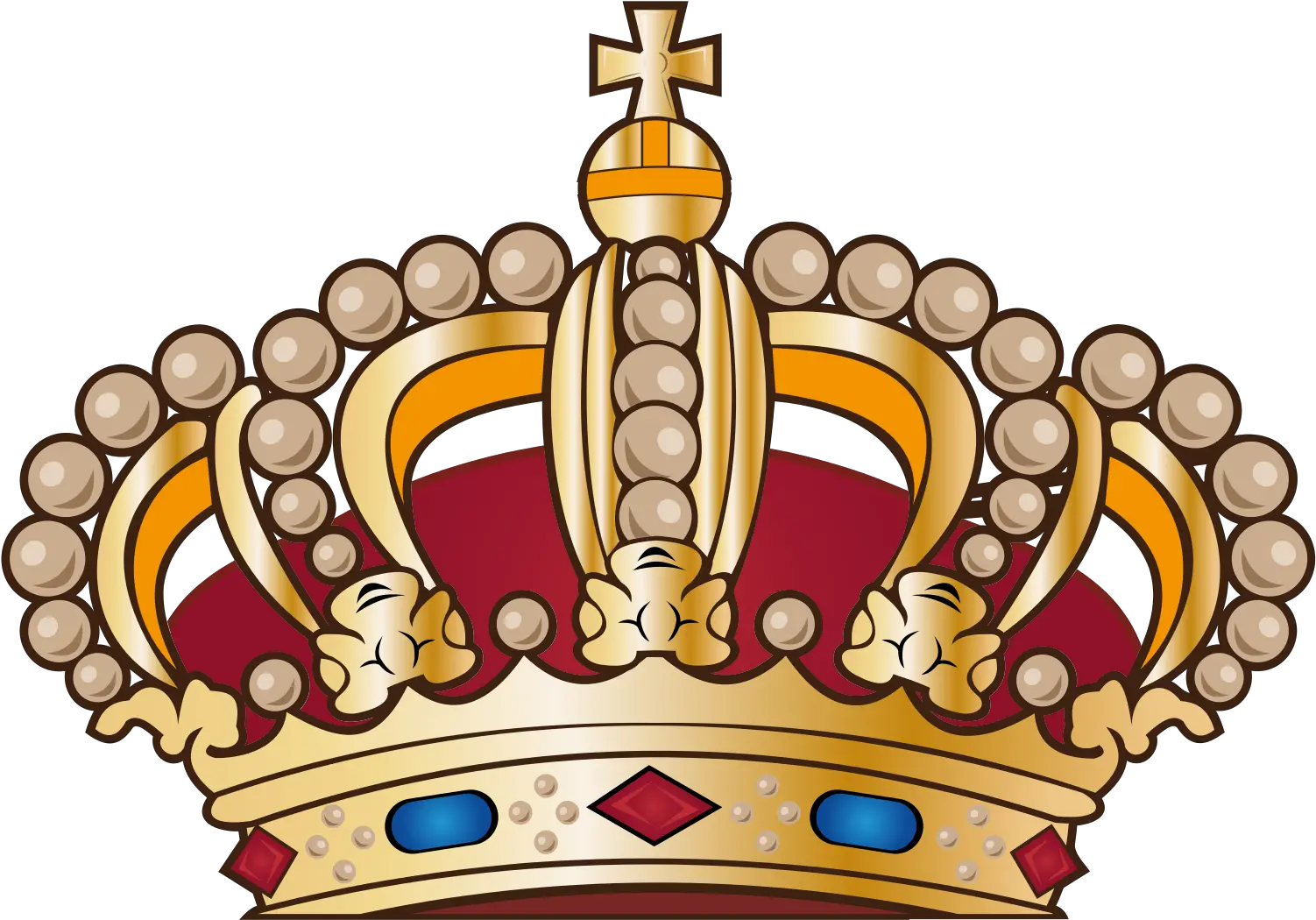 Crown With Heart Png