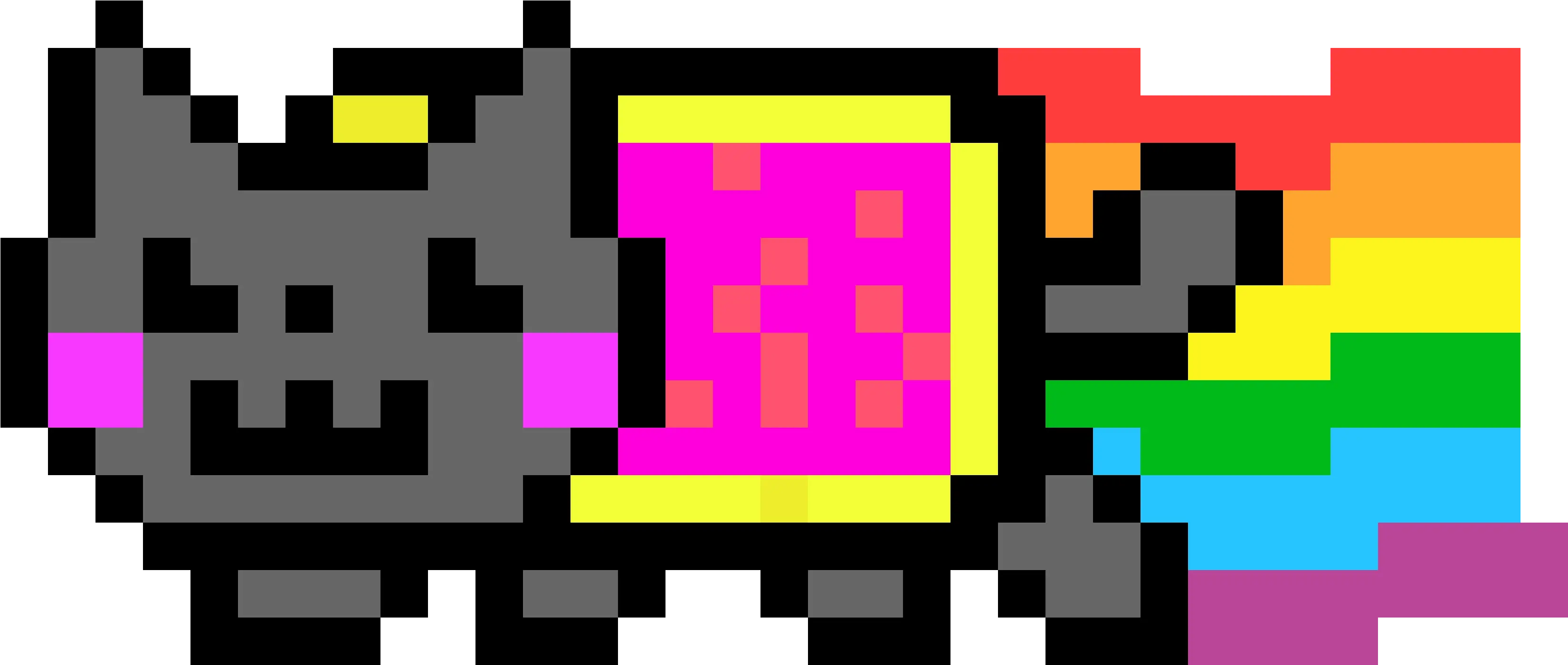 Nyan Cat Png Image With No Background Pixel Art Ideas Teen Titans Nyan Cat Transparent