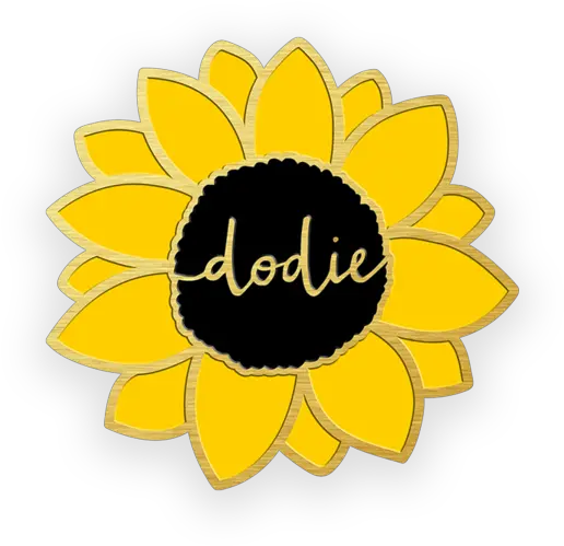 18th January 2019 Enamel Pin Badge Dodie Sunflower Png Sunflower Logo