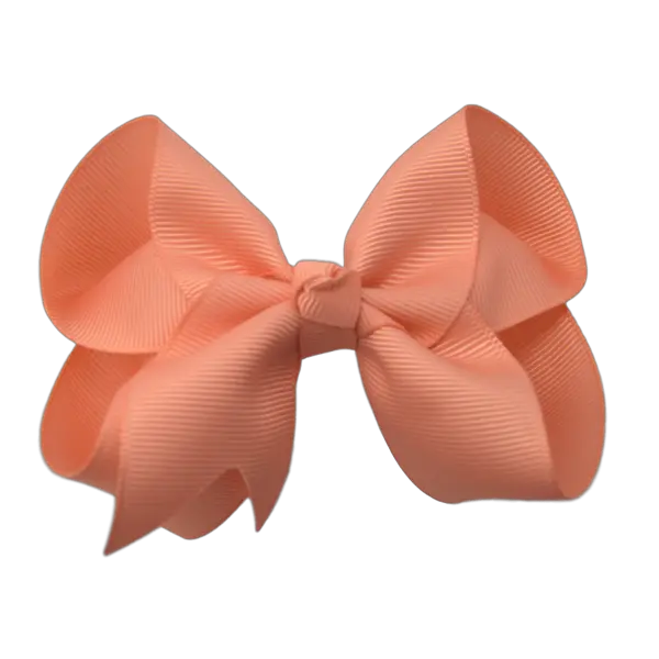 Hair Bow Transparent Light Orange Hair Bows Png Bow Transparent Background