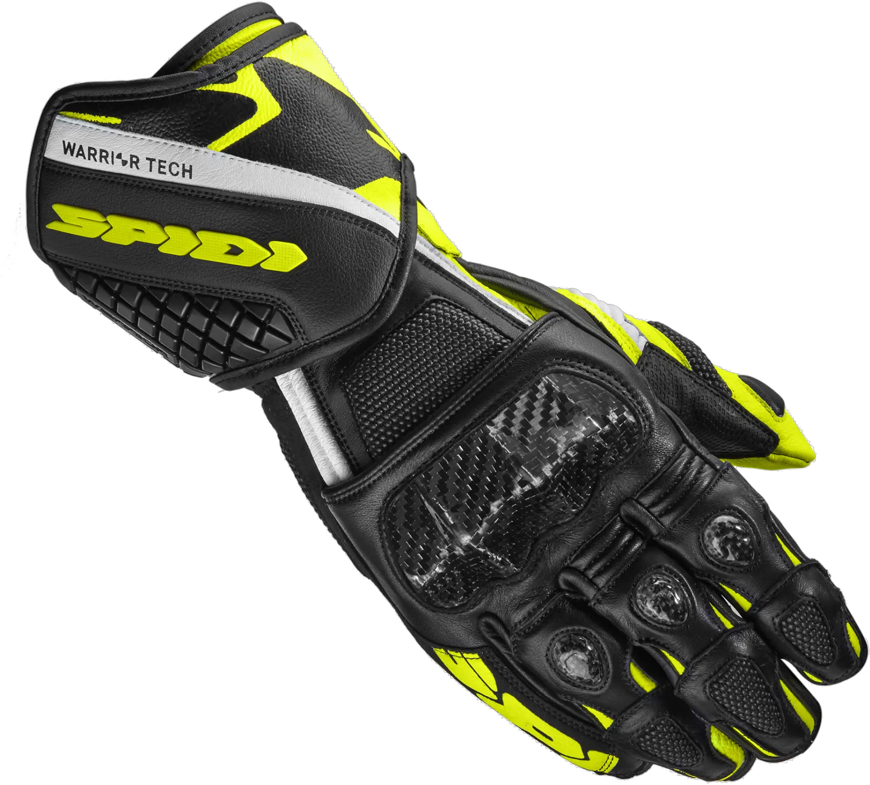 Spidi Carbo 5 Gloves Black White Yellow Spidi Carbo Gloves Png Ducati Scrambler Icon Yellow