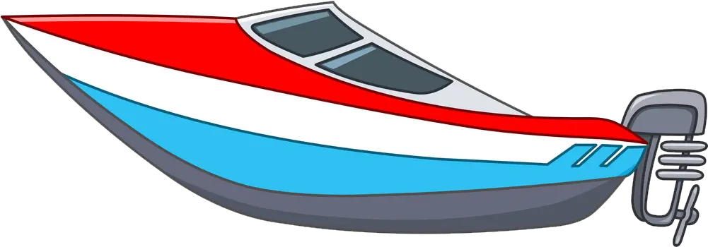 Ship And Boat Clipart Clipartworld Cartoon Motor Boat Png Speed Boat Icon
