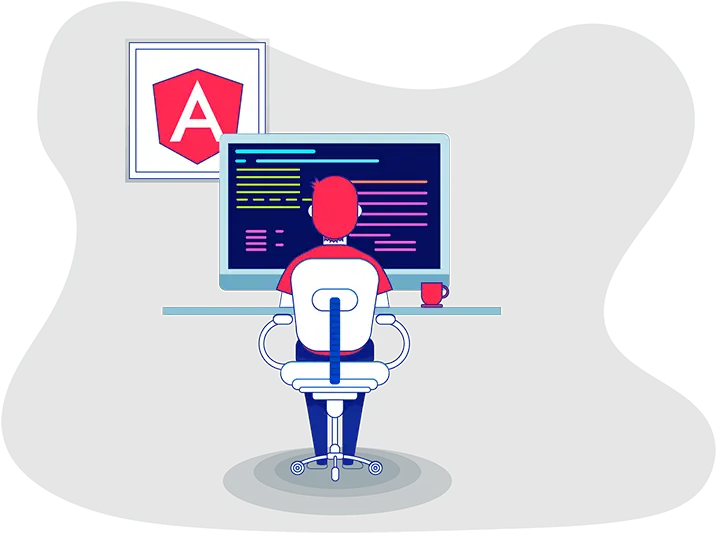 Hire Top Angularjs Developers Angular Banner Png Angular Logo