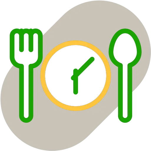 Eating Time Icon Of Colored Outline Style Available In Svg Eating Time Icon Png Eat Png