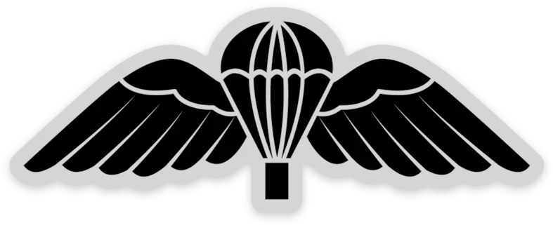 British Para Wings Black Illustration Png Wings Transparent Background