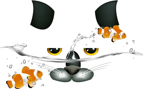 Painted Cats And Vector Goldfish Free Peces Png Goldfish Transparent