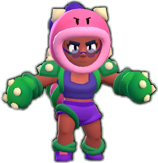 Follow Me Rosa Brawlstars Brawler Rosa Brawl Stars Transparent Png Brawl Stars Png