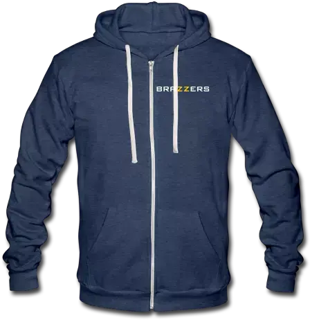 Brazzers Hoodie Unisex Fleece Zip Hoodie By American Apparel Charcoal Png Brazzers Png