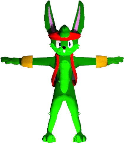 Characters From Jazz Jackrabbit3d Models Game Engine Jazz Jackrabbit 3d Model Png Models Png