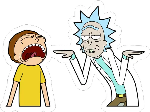 Rick And Morty Stickers Sharing Png Mr Meeseeks Icon