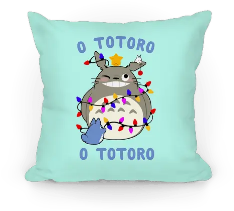 O Totoro Pillows Lookhuman Cushion Png Totoro Png