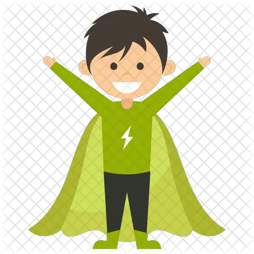 Beast Boy Icon Of Flat Style Boy Super Hero Cartoon Png Beast Boy Png