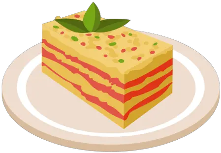 Lasagna Italian Meal Illustration Kuchen Png Lasagna Transparent