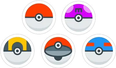 Pokeball Microstickers Just Stickers Circle Png Pokeball Logo