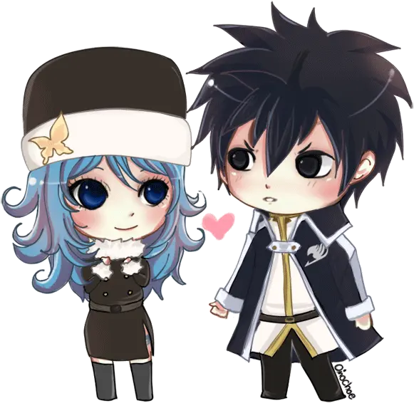 Anime Amino Chibi Gray And Juvia Png Anime Chibi Png