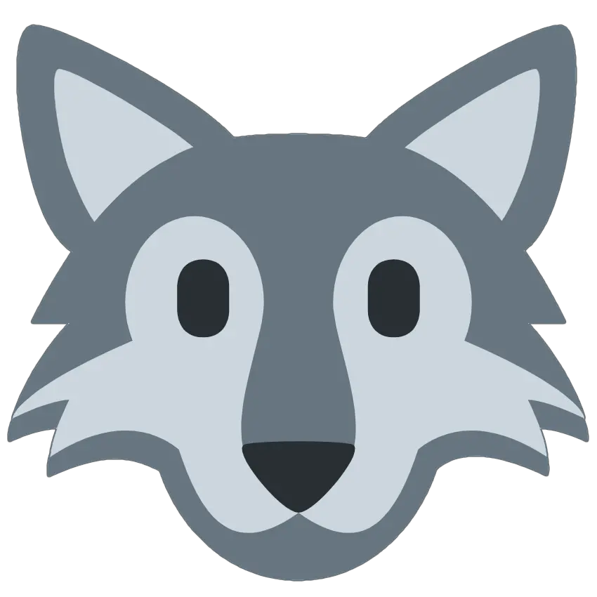 Wolf Emoji Wolf Emoji Png Lobo Png