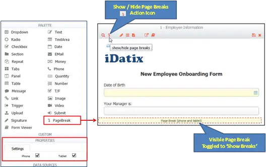 Page Break Control Google Form Drag And Drop Png Page Break Png