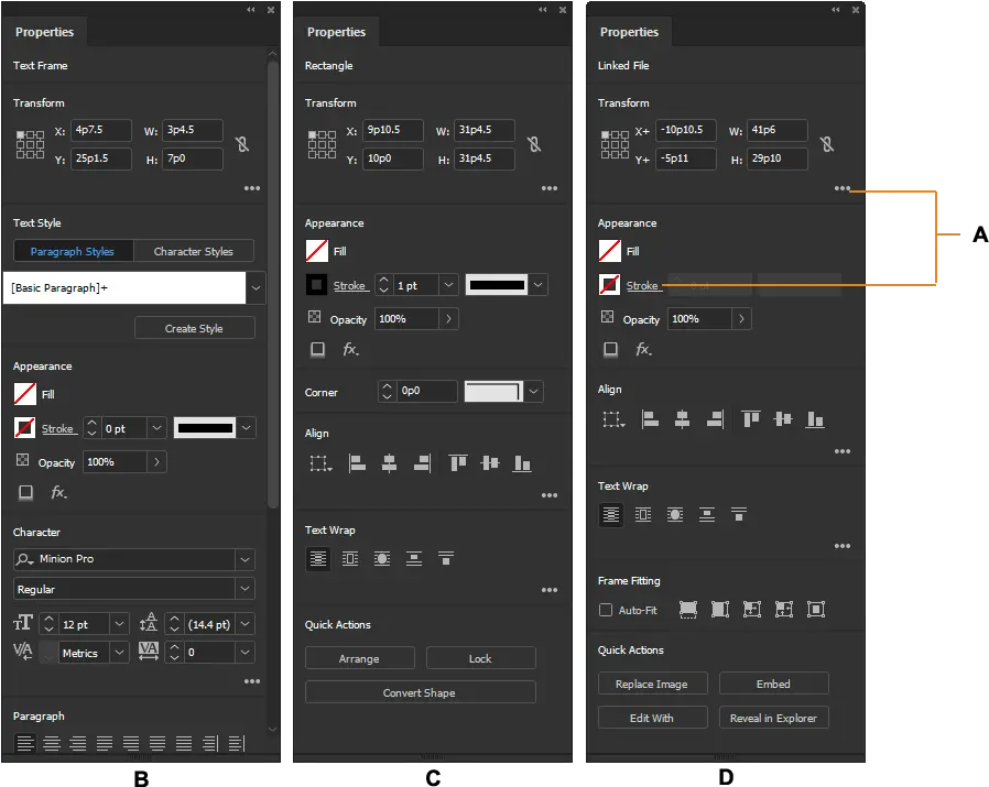 Properties Panel Properties Indesign Png Indesign Logo Png