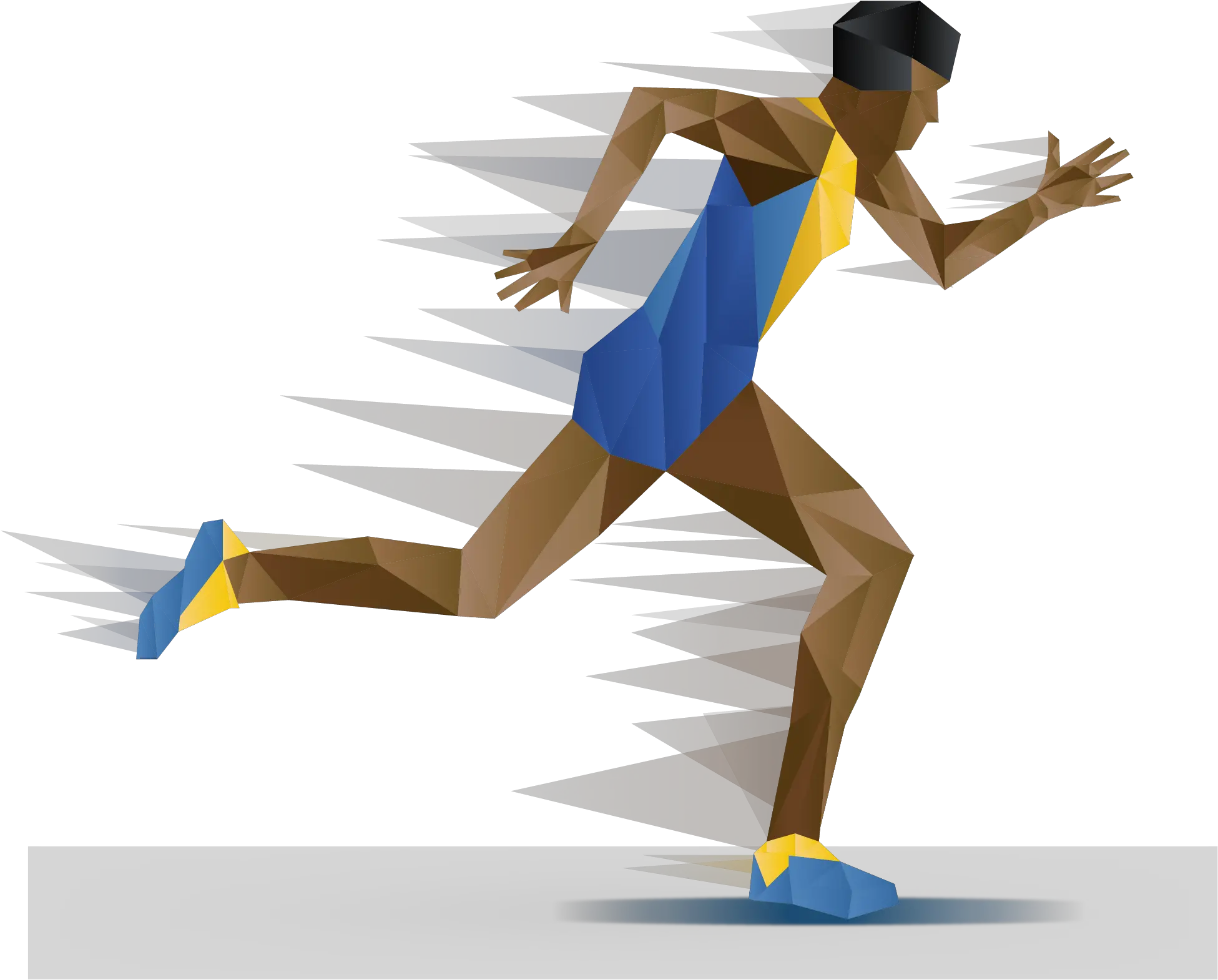 Athlete Sport Euclidean Vector Silhouette Geometric Puzzle Transparent Athlete Vector Png Running Man Icon Png