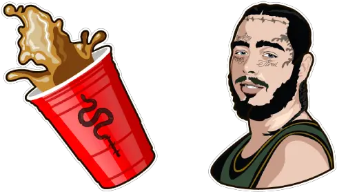 Post Malone Cursor Illustration Png Post Malone Png