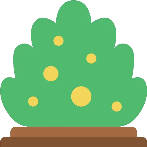 Bush Free Nature Icons Dot Png Shrub Icon