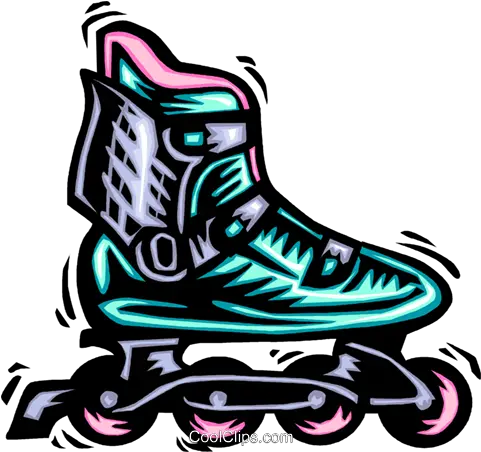 Roller Blades Royalty Free Vector Clip Art Illustration Roller Blades Clipart Png Roller Skates Png