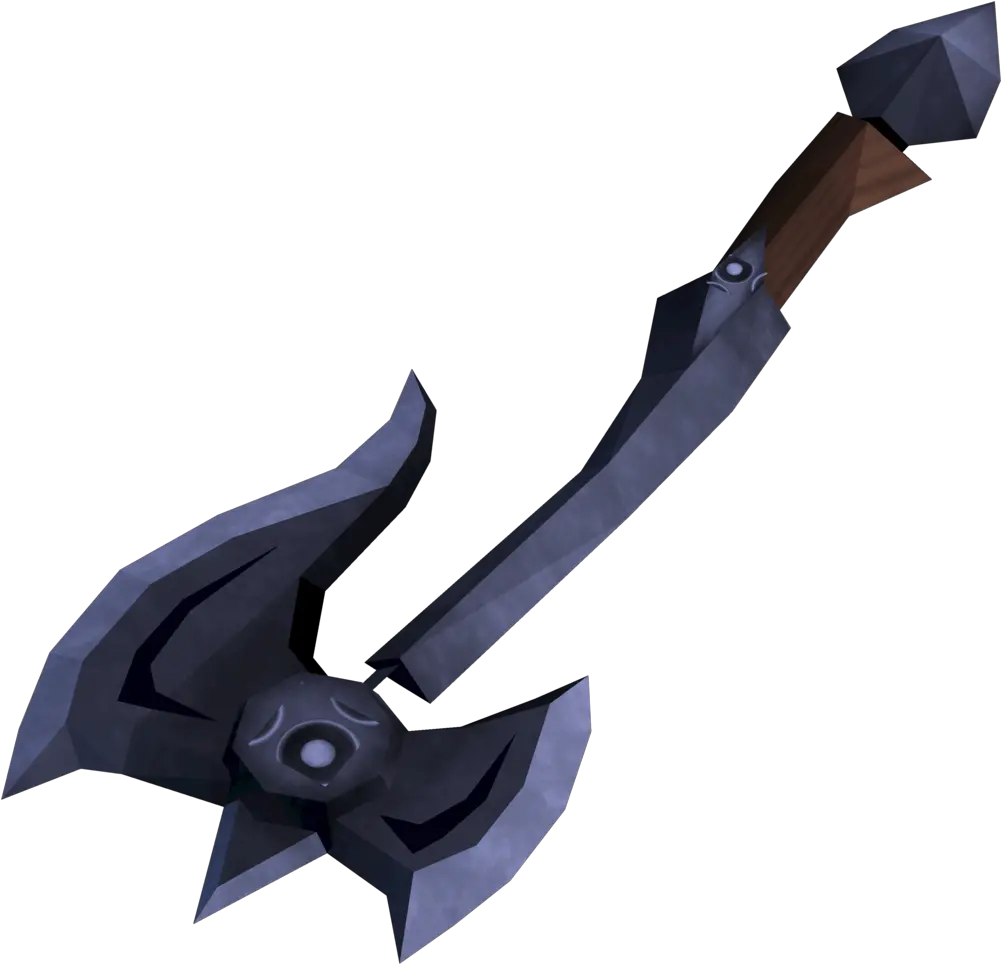 Mithril Off Hand Battleaxe 1 The Runescape Wiki Other Small Weapons Png Battle Axe Png