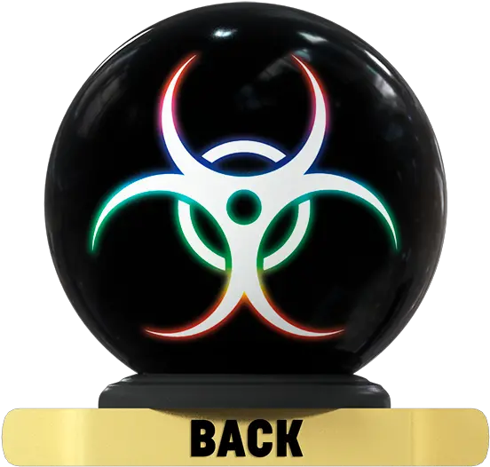 Biohazard Solid Ball Gold Png Bio Hazard Logo