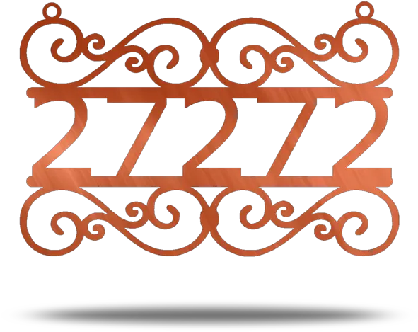 Swirl Address Customizable Metal Wall Wrought Iron Welcome Sign Png Rust Png