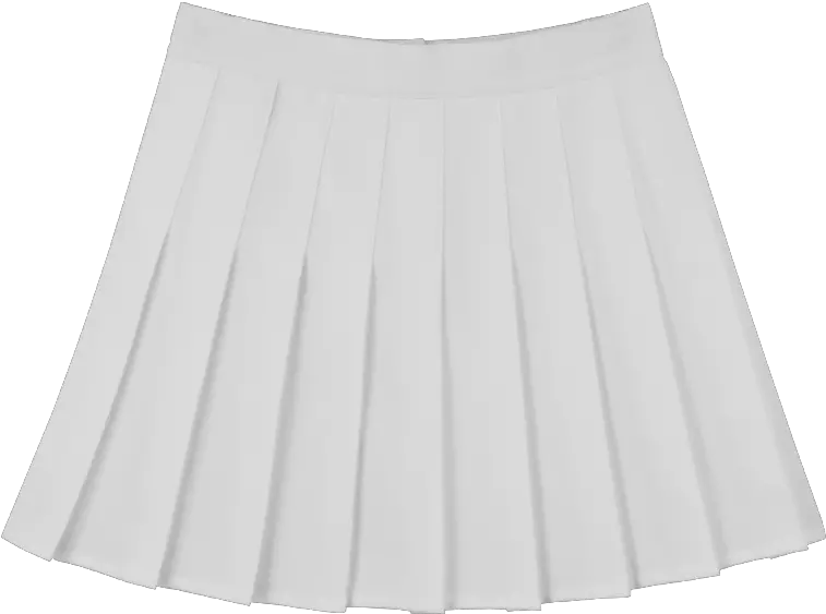 White Pleated Skirt From Storeunic Miniskirt Png Skirt Png