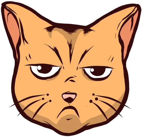 Cat Muzzle Sad Sadness Whisker Ear Snout Png Sad Cat Png