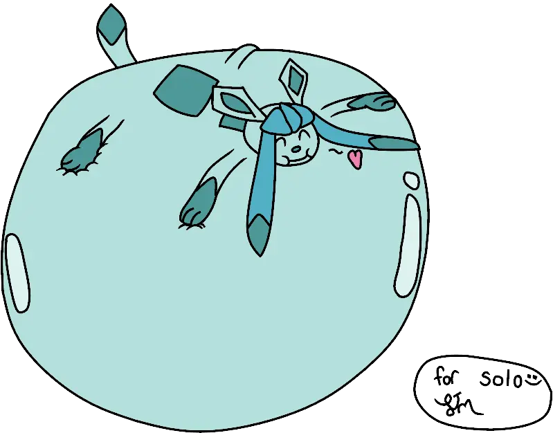 Inflated Glaceon U2014 Weasyl Dot Png Glaceon Transparent