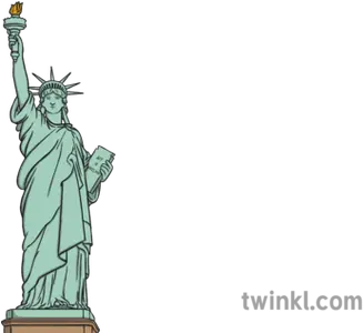 Statue Of Liberty Illustration Twinkl Usa Png Statue Of Liberty Png