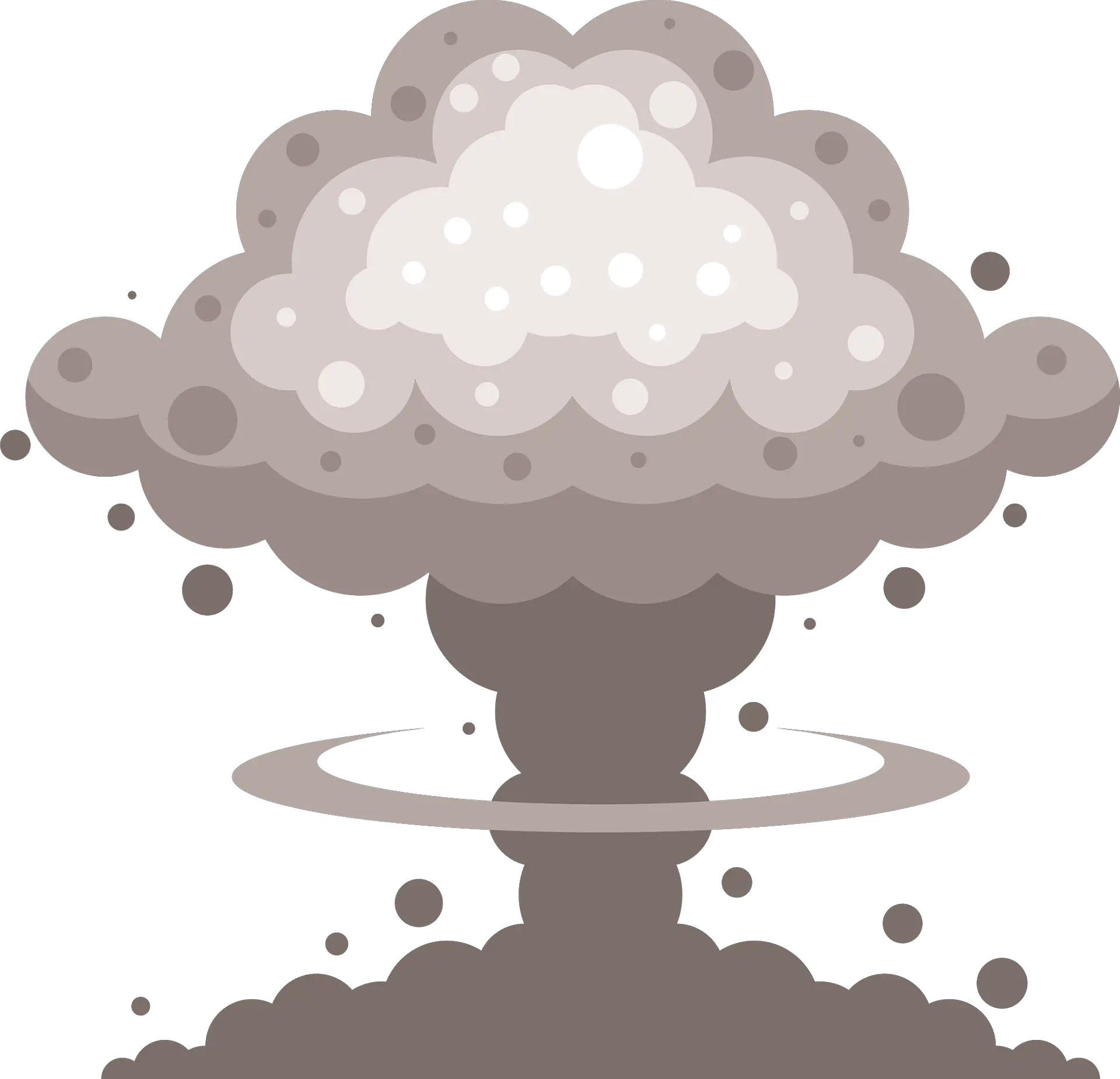 Explosion Mushroom Cloud Clipart Free Download Transparent Illustration Png Explosion Transparent
