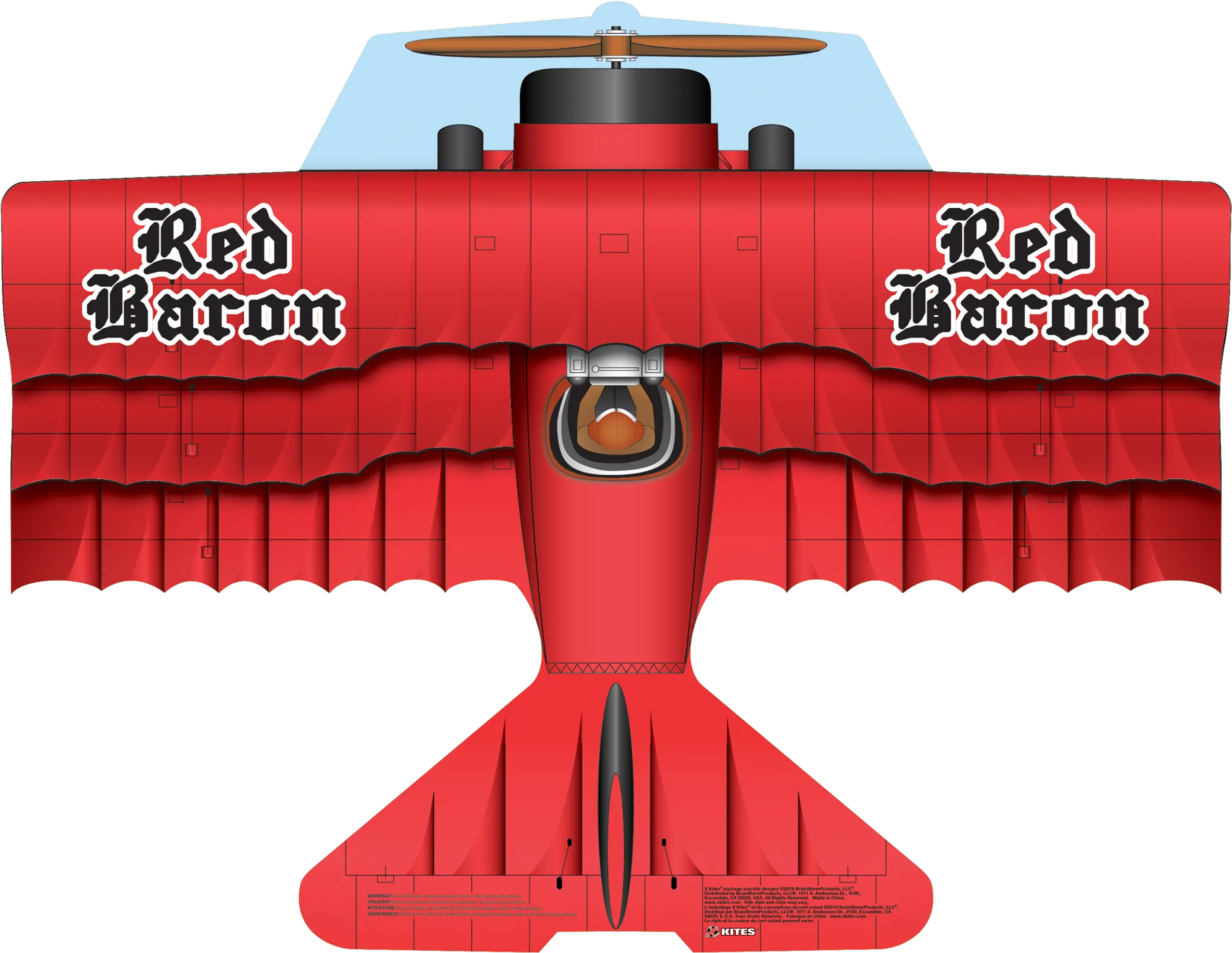 Brainstorm Red Baron Flying Aces 37 Poly Airplane Kite Walmartcom Aeronautical Engineering Png Mail Kite Icon