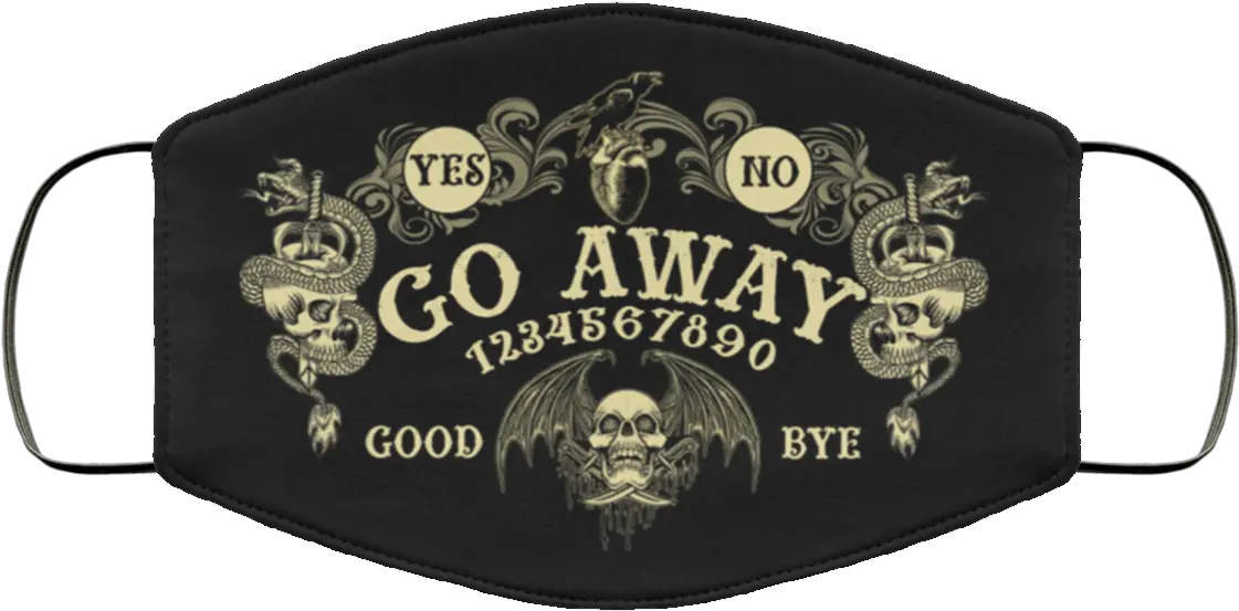 Ouija Board Go Away Quarantine 2020 Michael Myers Face Mask Png Ouija Board Png