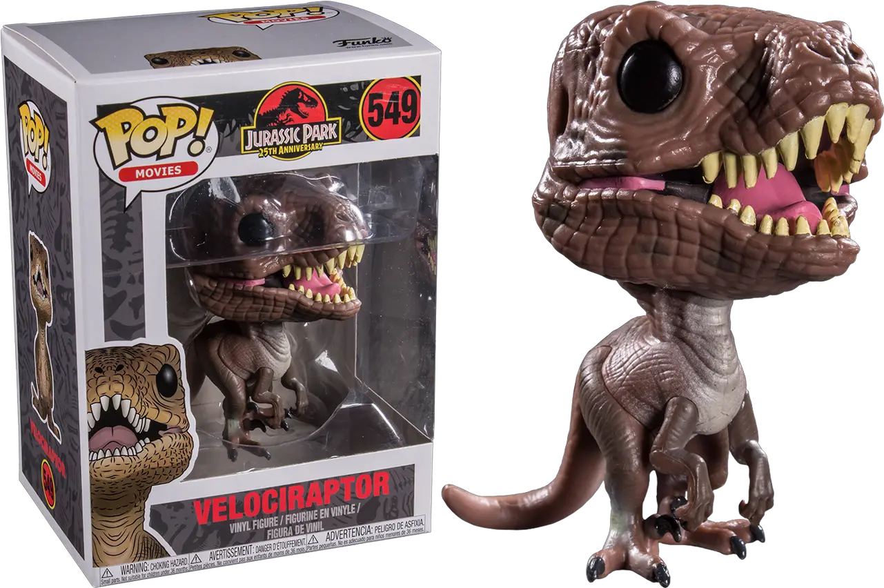 Jurassic Park Velociraptor Pop Vinyl Figure Jurassic Park Funko Pop Png Velociraptor Png