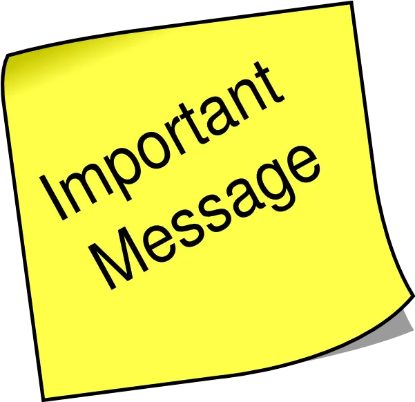 Important Message Clip Art N2 Free Image Attention Please Png Important Png