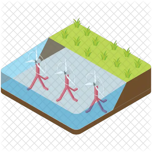 Tidal Power Icon Of Isometric Style Illustration Png Tidal Png