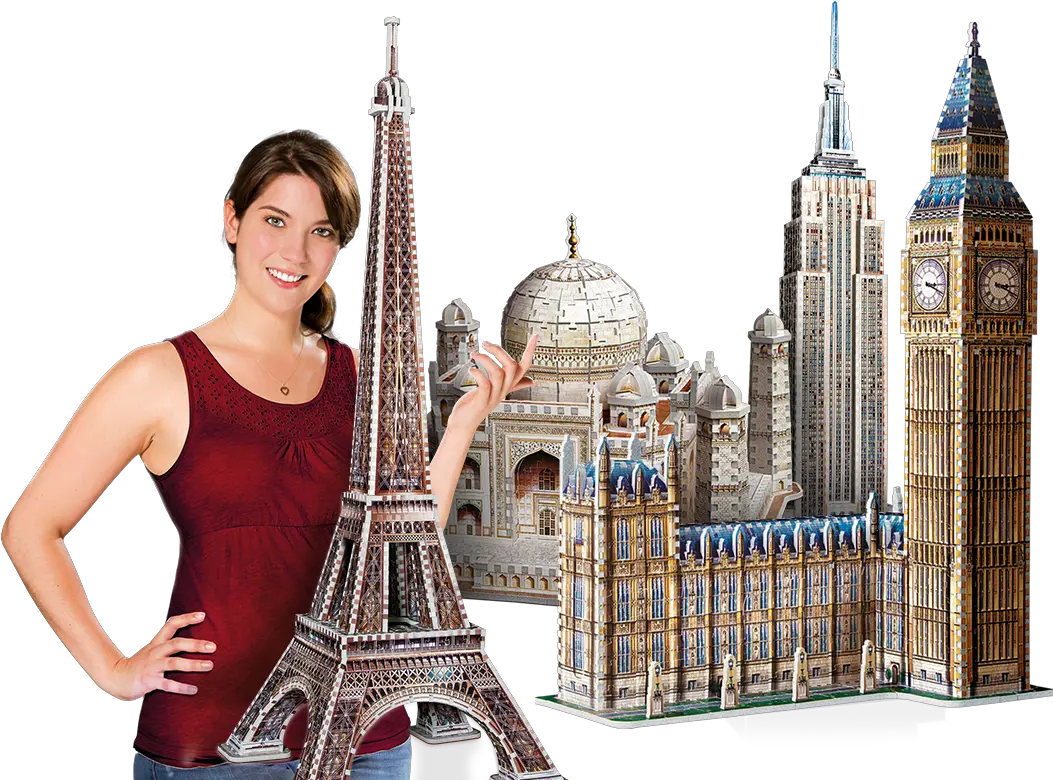 La Tour Eiffel Wrebbit 3d Puzzle Wrebbit Eiffel Tower 3d Puzzle Png Eiffel Tower Transparent