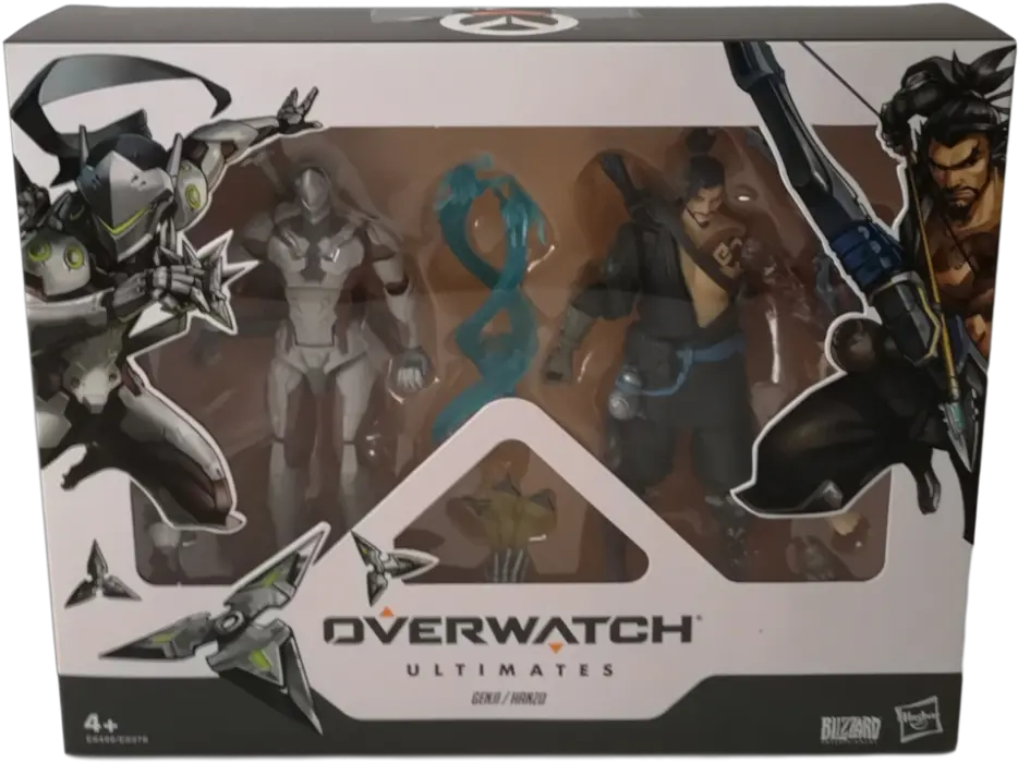 Overwatch Ultimates Dual Pack Genji Hanzo 6 Figures Overwatch Action Figures Genji Png Hanzo Png