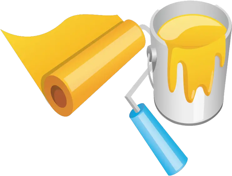 Mechanical Knowledge Of Machines And Tools Including Wall Paint Brush Clipart Png Roller Paint Brush And Can Icon