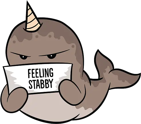 Cute Narwhal Feeling Stabby Fleece Blanket Cute Narwhal Png Narwhal Icon