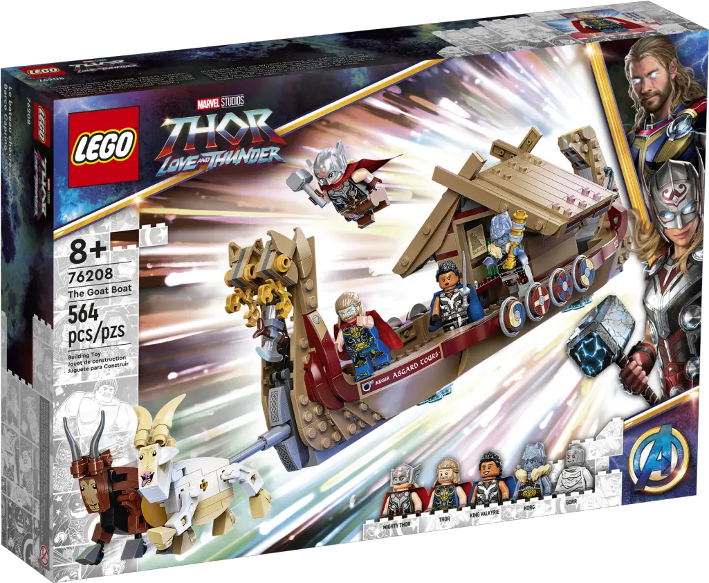 Lego Super Heroes Archives The Brothers Brick The Lego Thor Goat Boat Png Spiderman Icon Tumblr