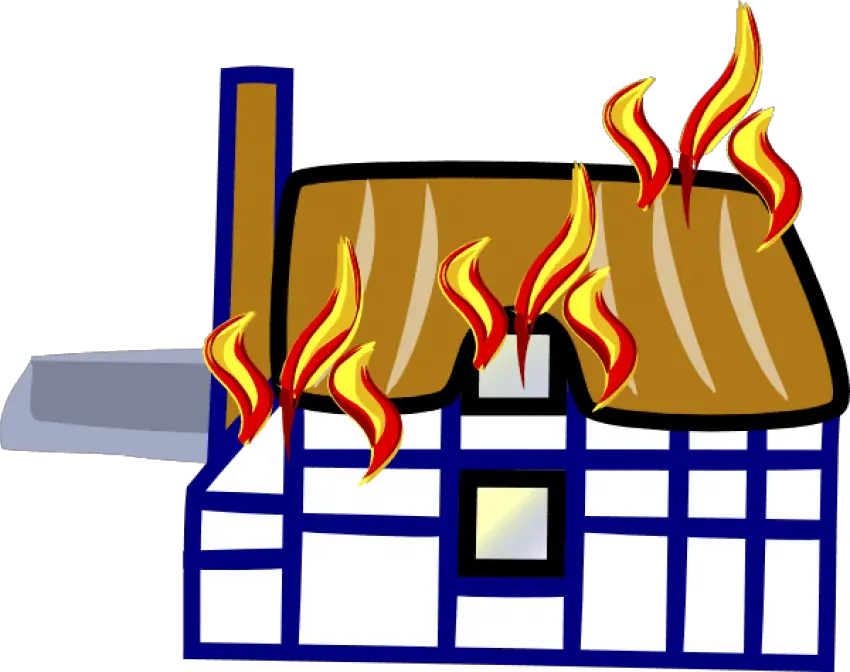 Library Of Mortgage Burning Vector Stock Png Files Cartoon House On Fire Transparent Burning Png