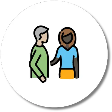 Support Groups For The Person Living With Dementia Conversation Png Support Icon Round