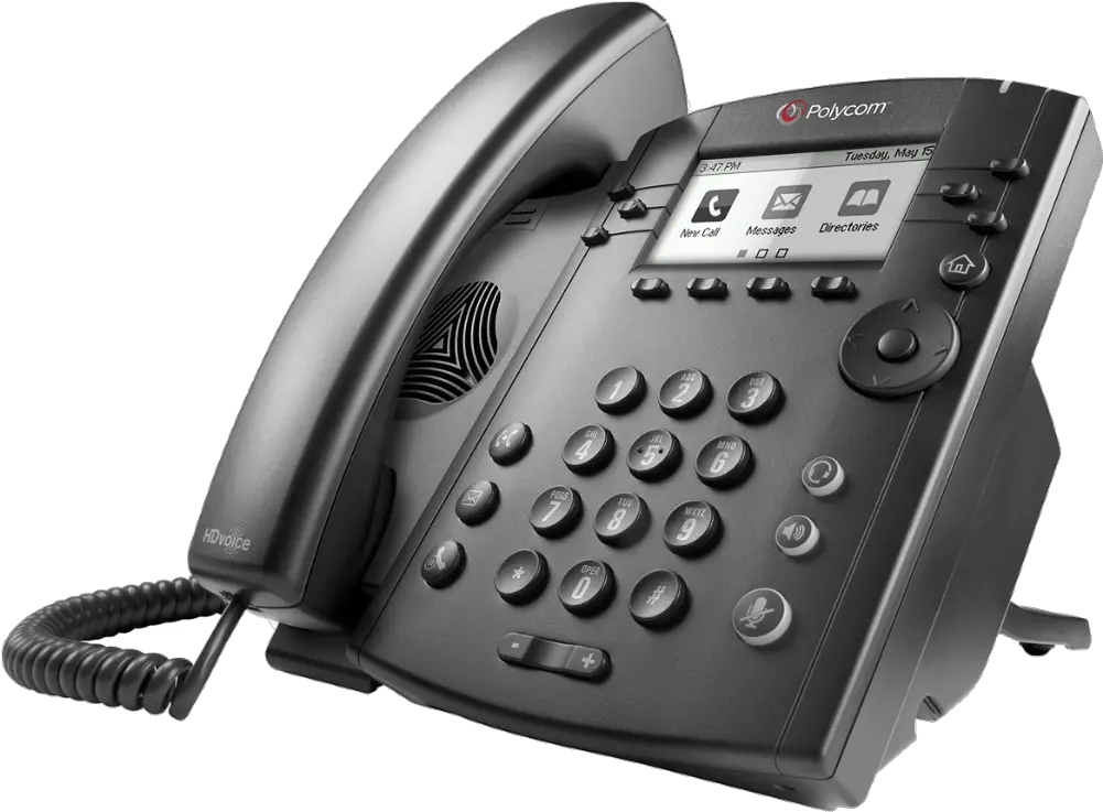 Vvx 301311 Powerful 6line Phone System Poly Formerly Polycom Phone 310 Png Telephone Transparent