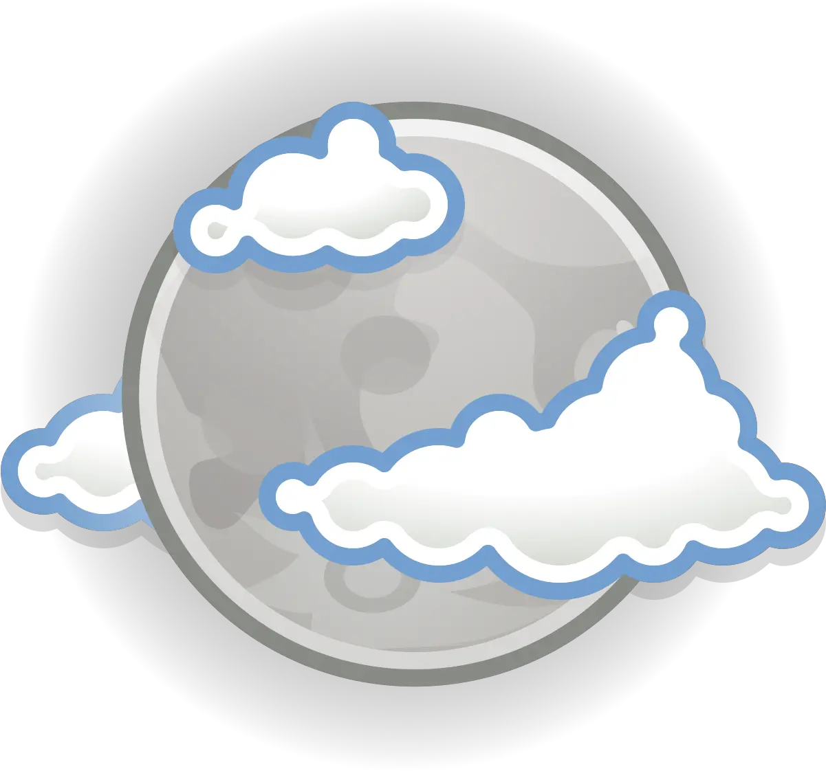 Gnome Scattered Clouds Weather Symbol Png Night Clouds Png